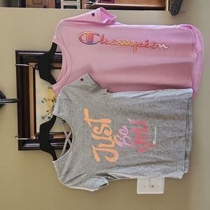 2 Champion Girls tshirts